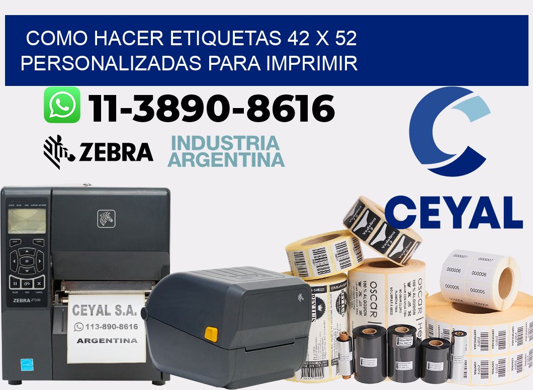 como hacer etiquetas 42 x 52 personalizadas para imprimir