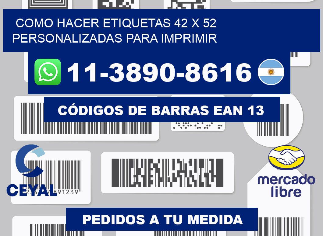 como hacer etiquetas 42 x 52 personalizadas para imprimir
