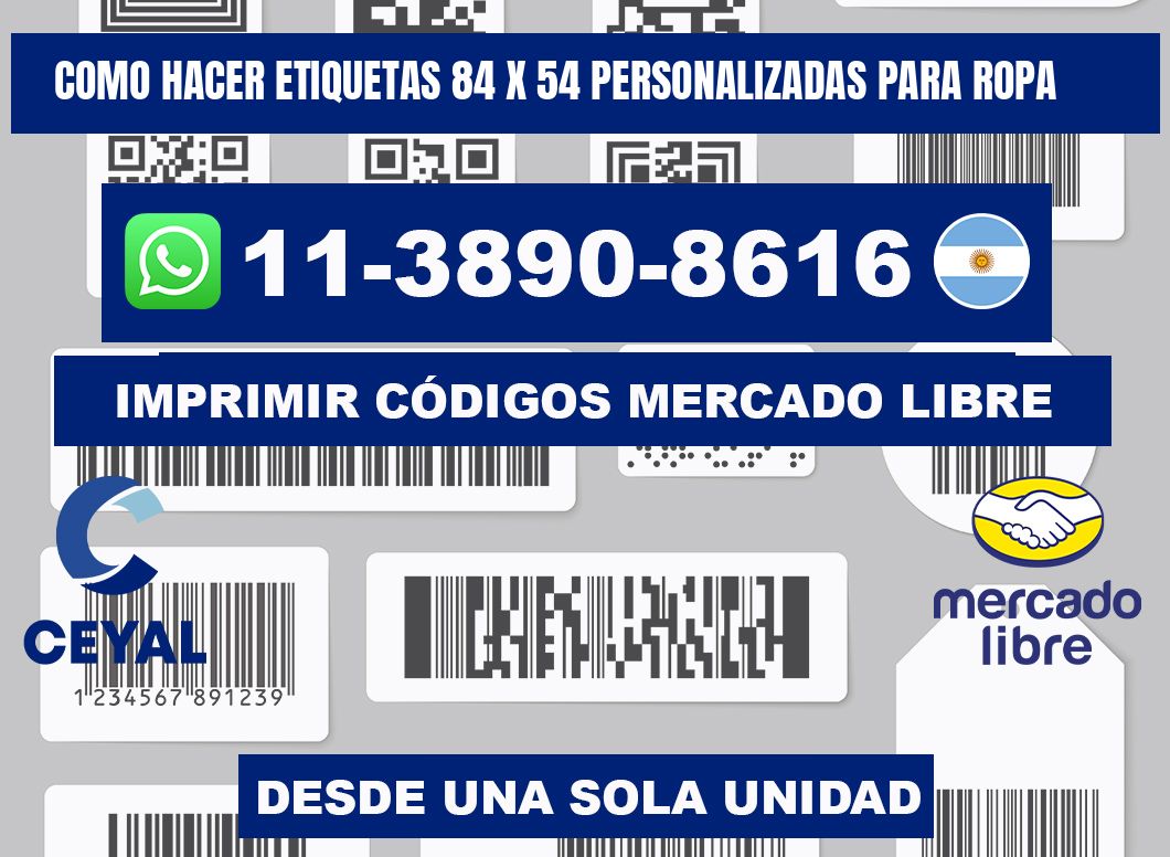 como hacer etiquetas 84 x 54 personalizadas para ropa