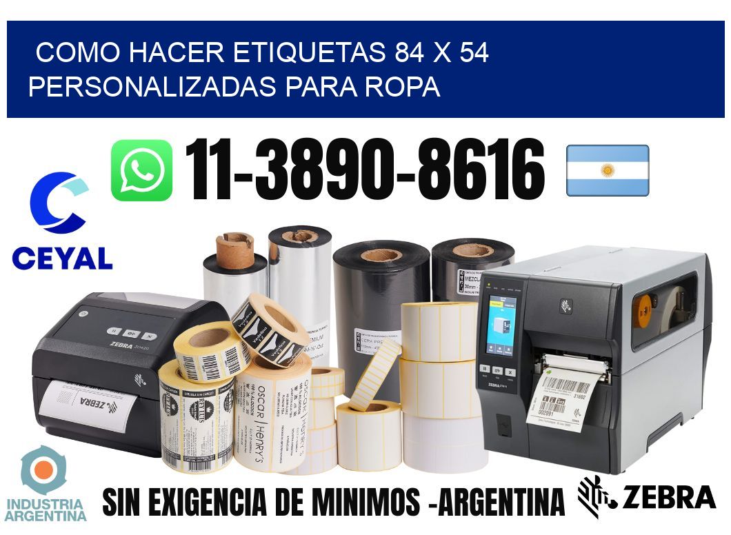 como hacer etiquetas 84 x 54 personalizadas para ropa