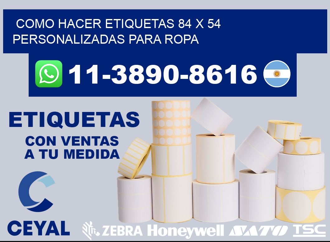 como hacer etiquetas 84 x 54 personalizadas para ropa