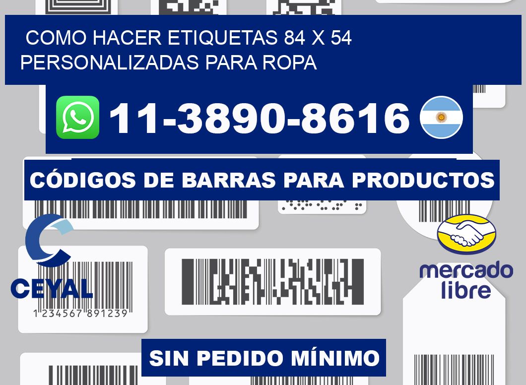 como hacer etiquetas 84 x 54 personalizadas para ropa