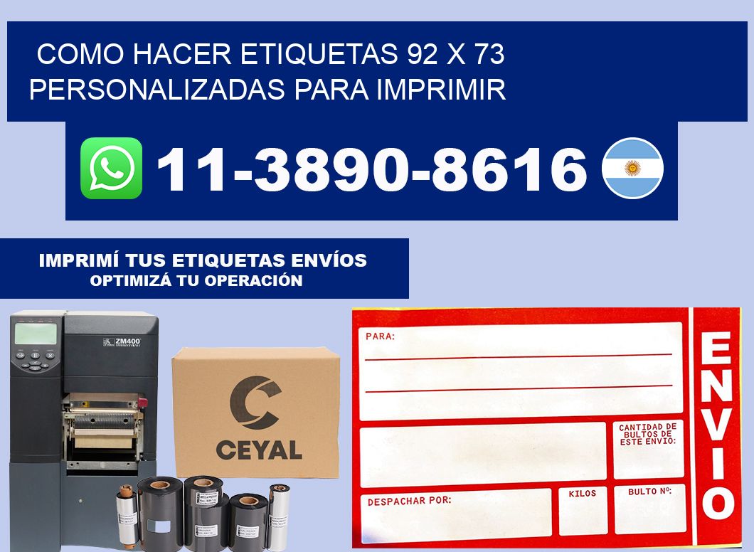 como hacer etiquetas 92 x 73 personalizadas para imprimir