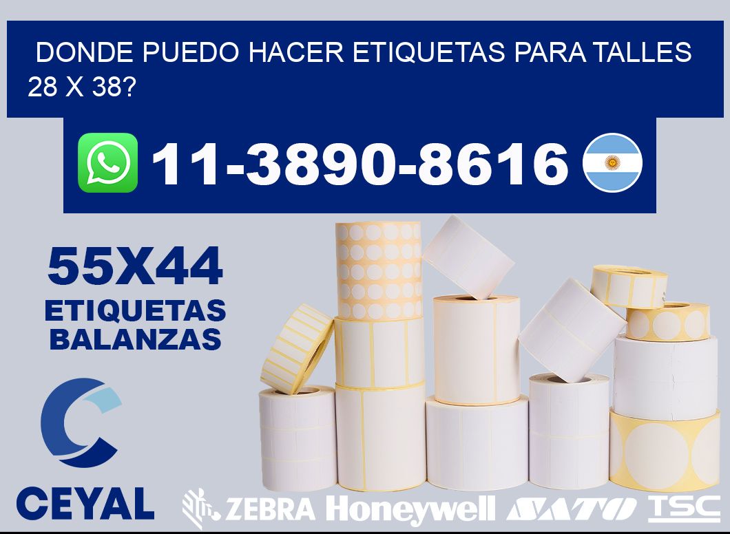 donde puedo hacer etiquetas para talles 28 x 38?