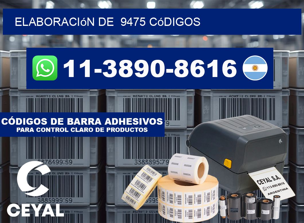 elaboración de 9475 códigos