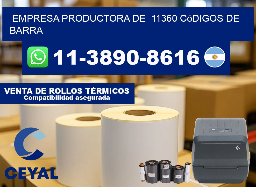 empresa productora de  11360 códigos de barra
