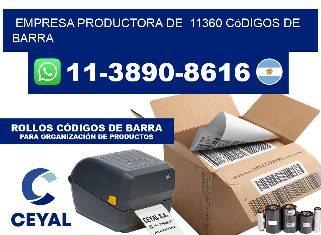 empresa productora de  11360 códigos de barra