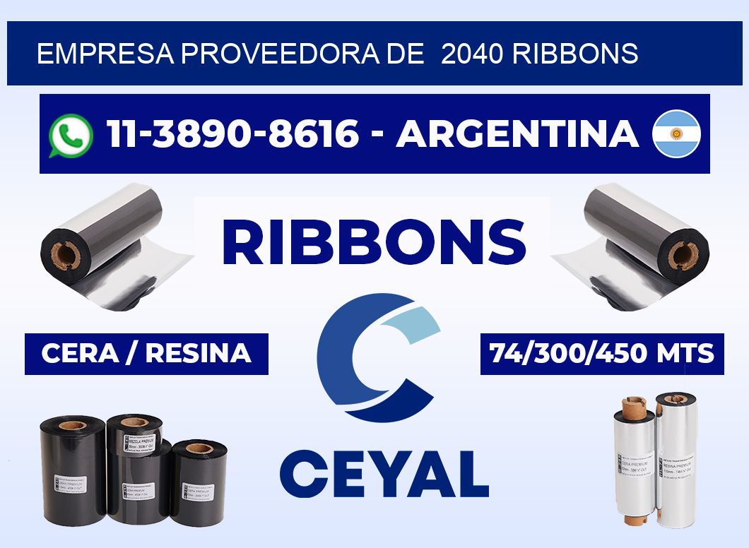 empresa proveedora de  2040 ribbons