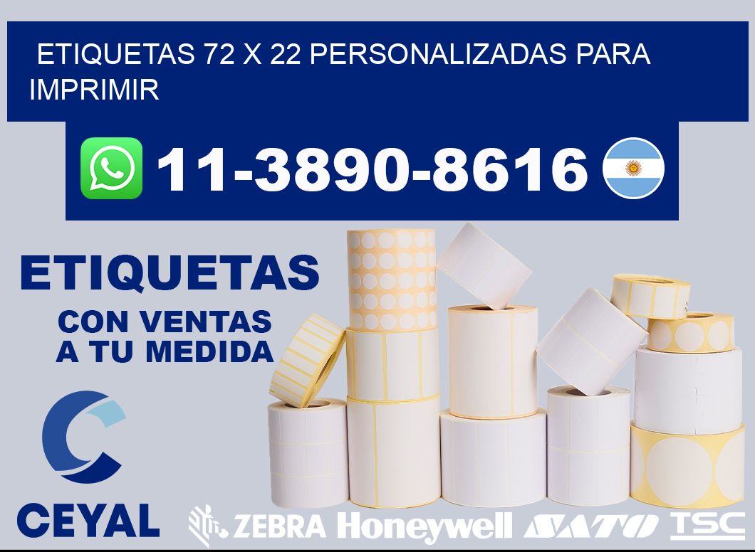 etiquetas 72 x 22 personalizadas para imprimir