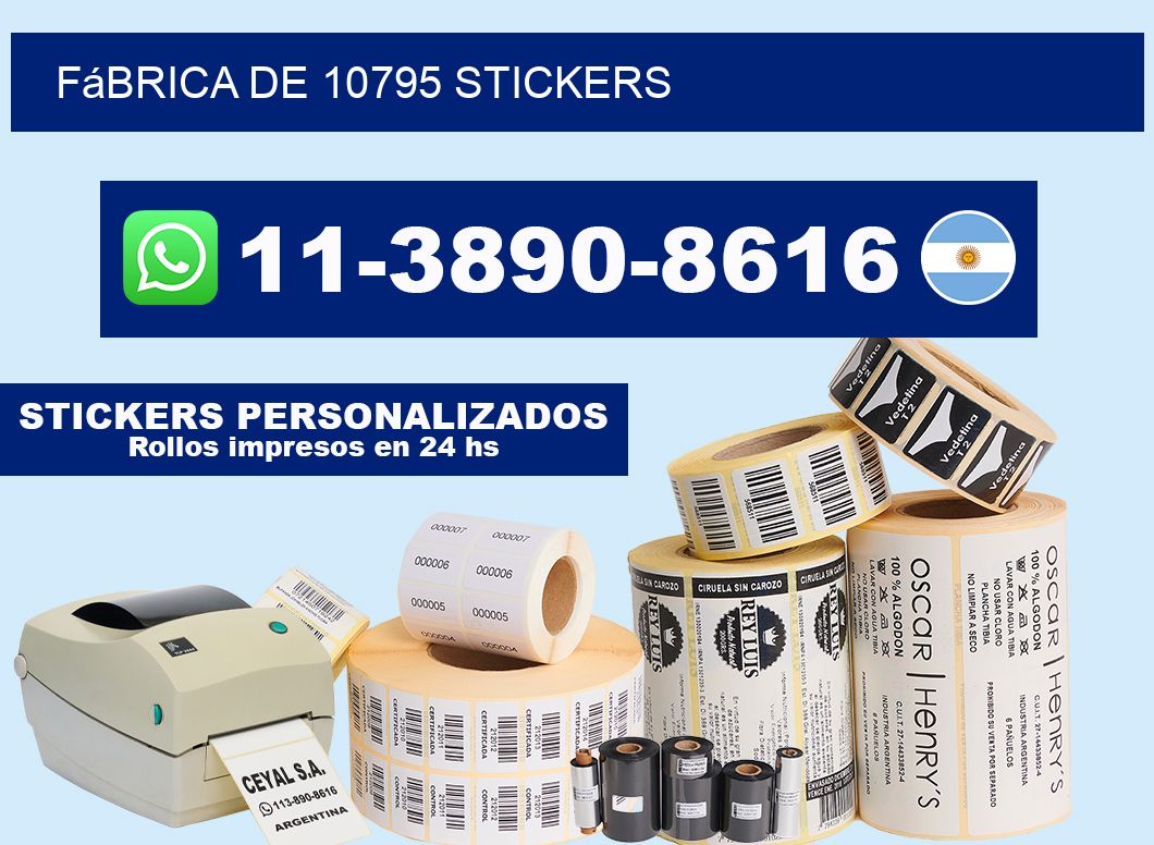 fábrica de 10795 stickers