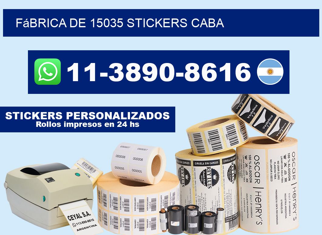 fábrica de 15035 stickers CABA