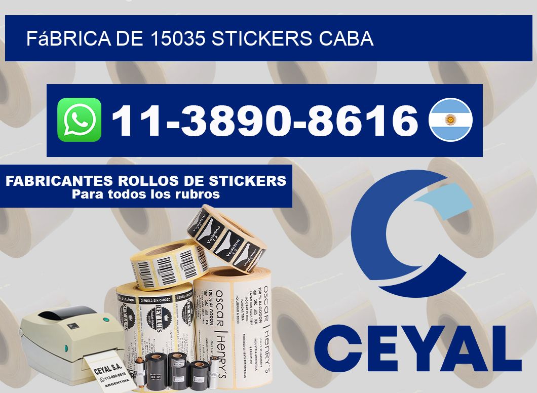 fábrica de 15035 stickers CABA