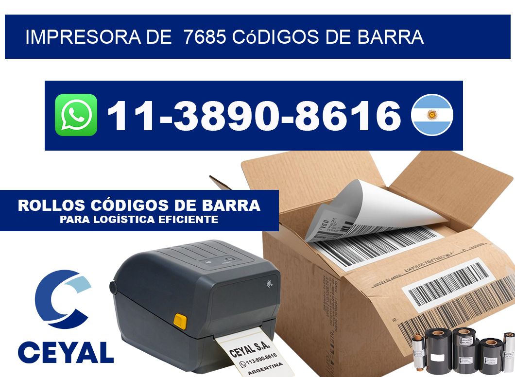 impresora de  7685 códigos de barra