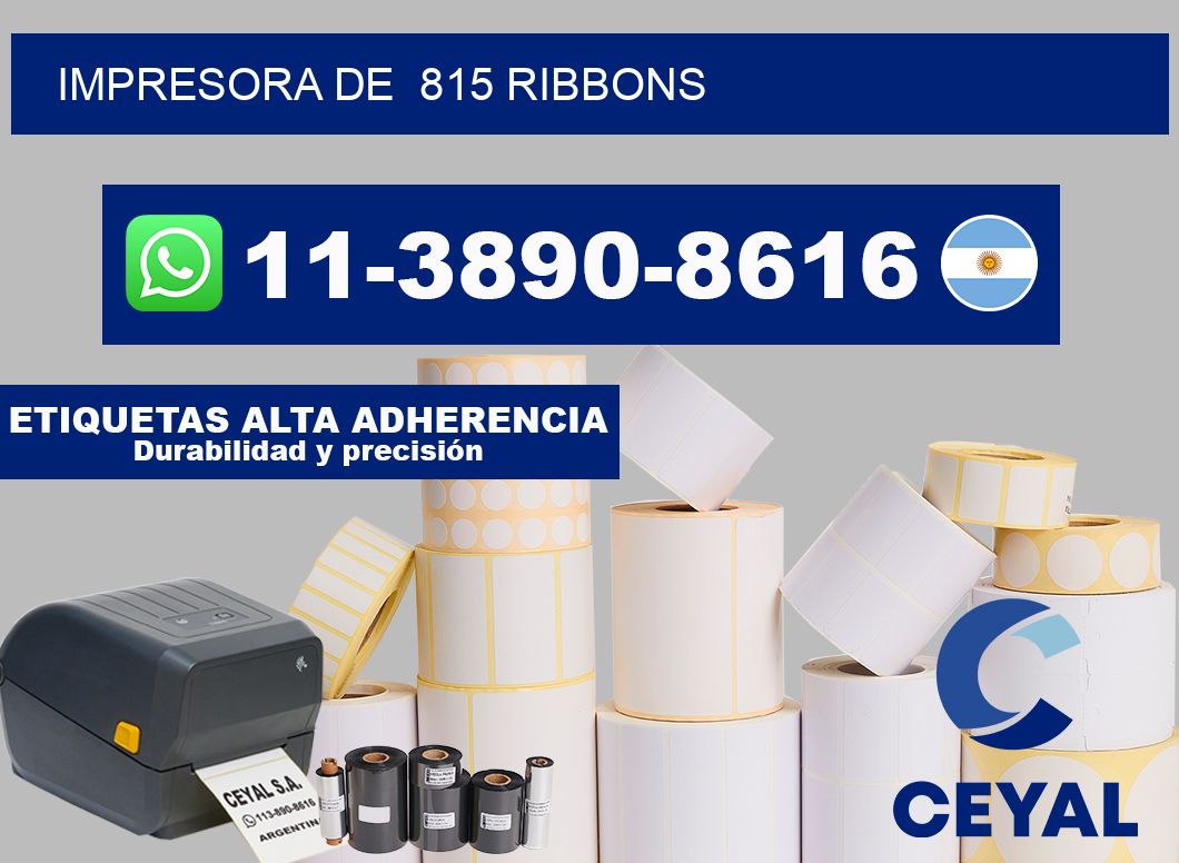 impresora de  815 ribbons