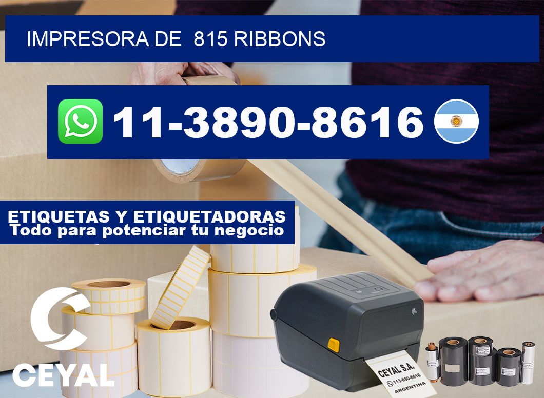 impresora de 815 ribbons