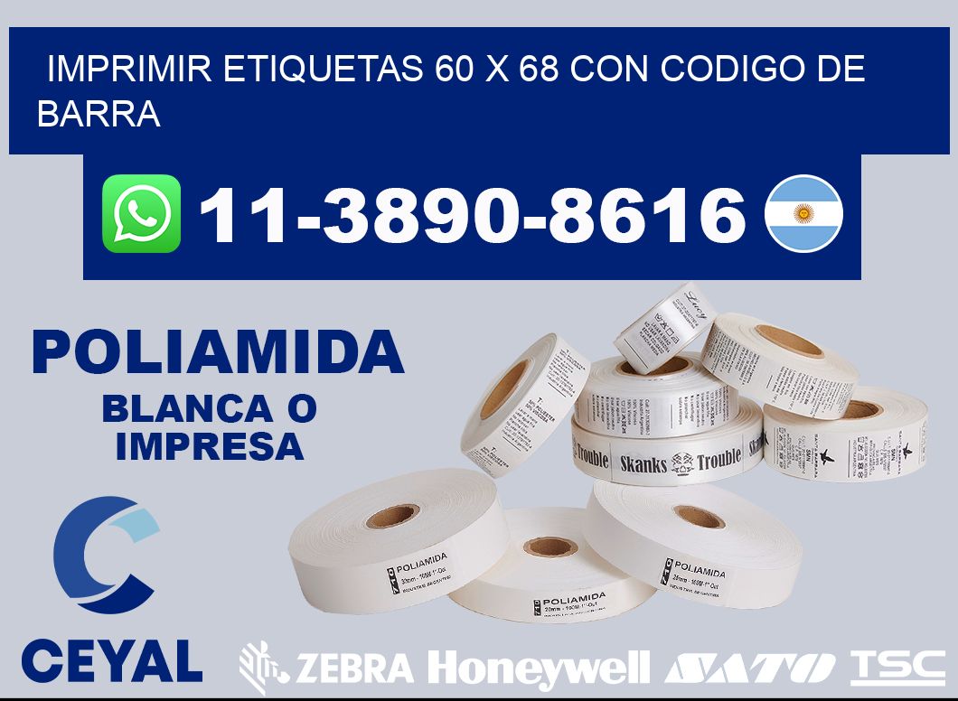 imprimir etiquetas 60 x 68 con codigo de barra