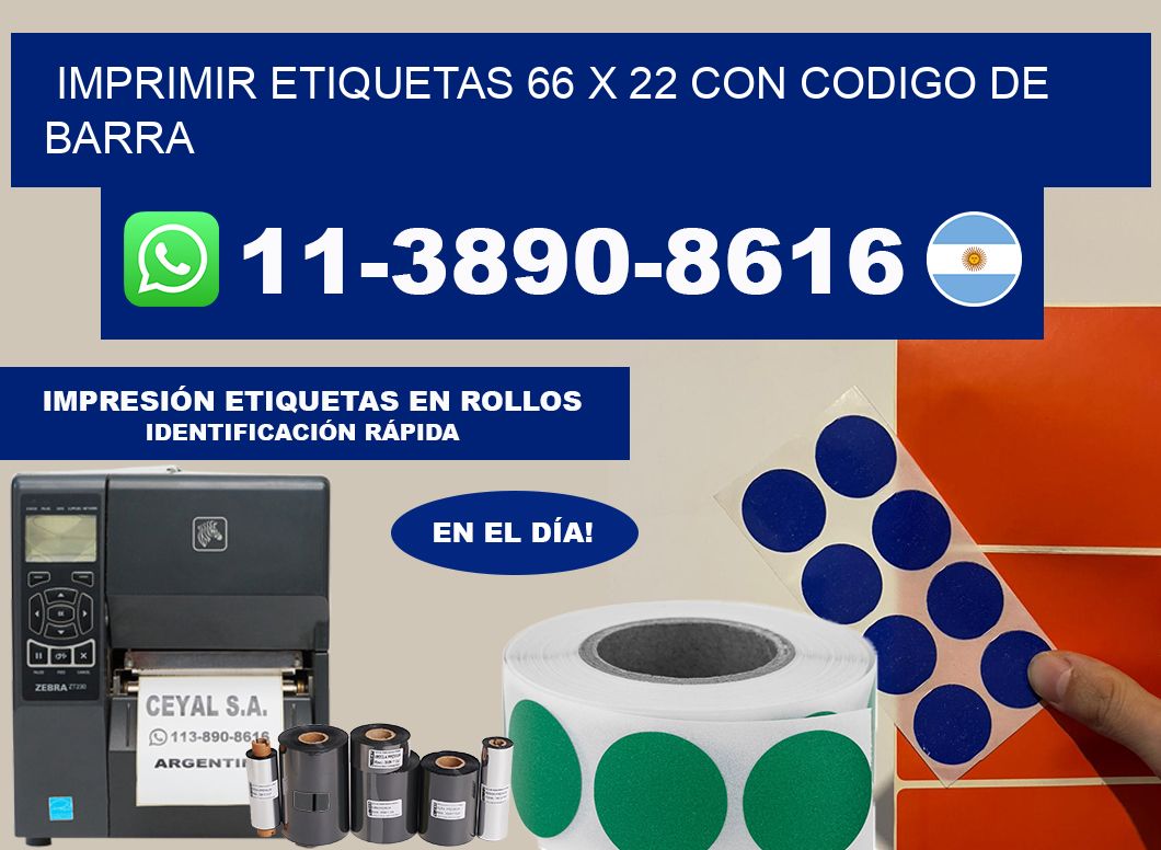 imprimir etiquetas 66 x 22 con codigo de barra