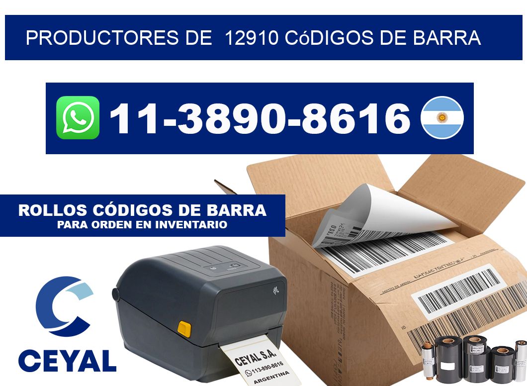 productores de  12910 códigos de barra