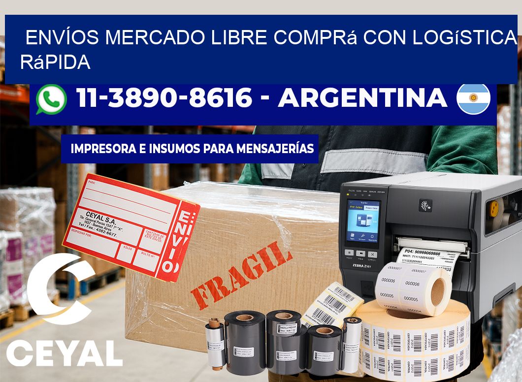 ENVÍOS MERCADO LIBRE Comprá con logística rápida