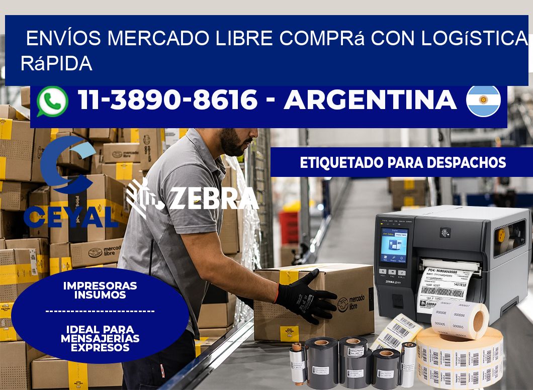 ENVÍOS MERCADO LIBRE Comprá con logística rápida