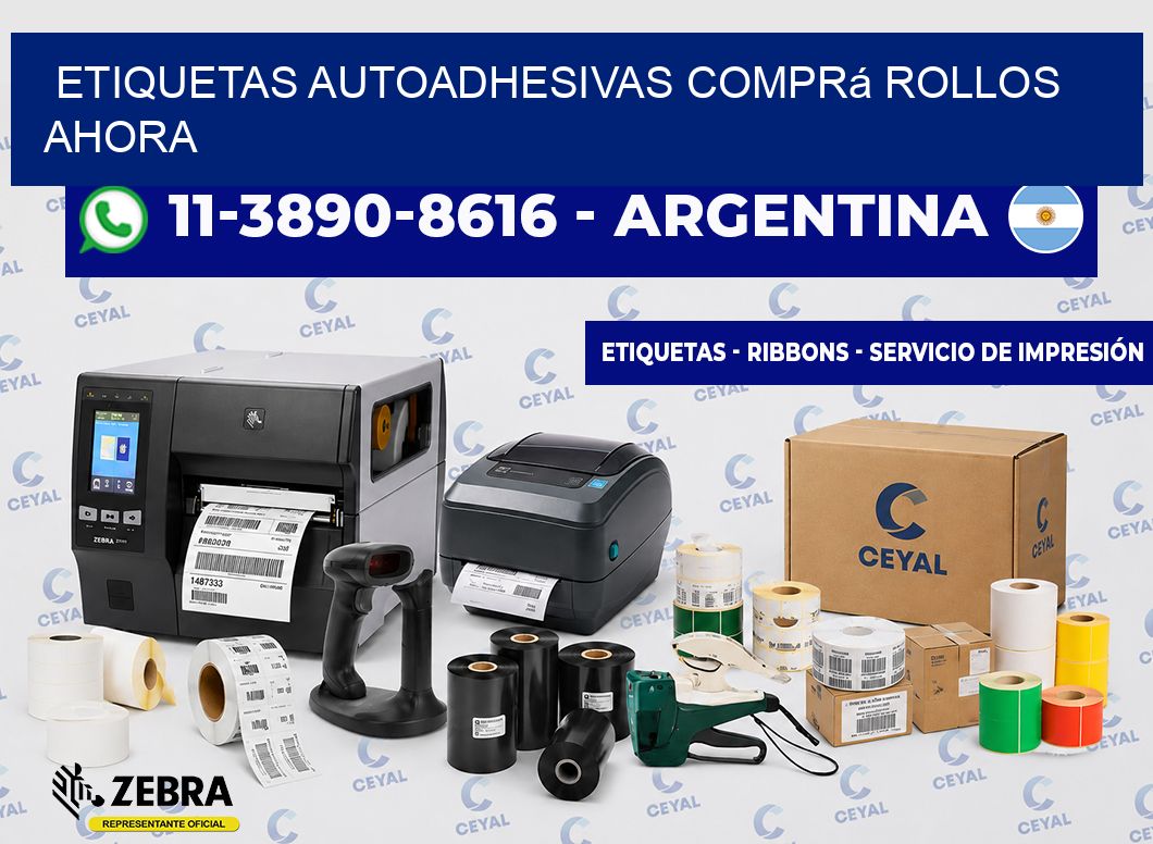 ETIQUETAS AUTOADHESIVAS Comprá rollos ahora
