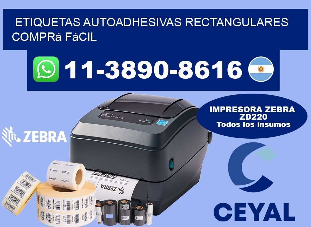ETIQUETAS AUTOADHESIVAS RECTANGULARES Comprá fácil