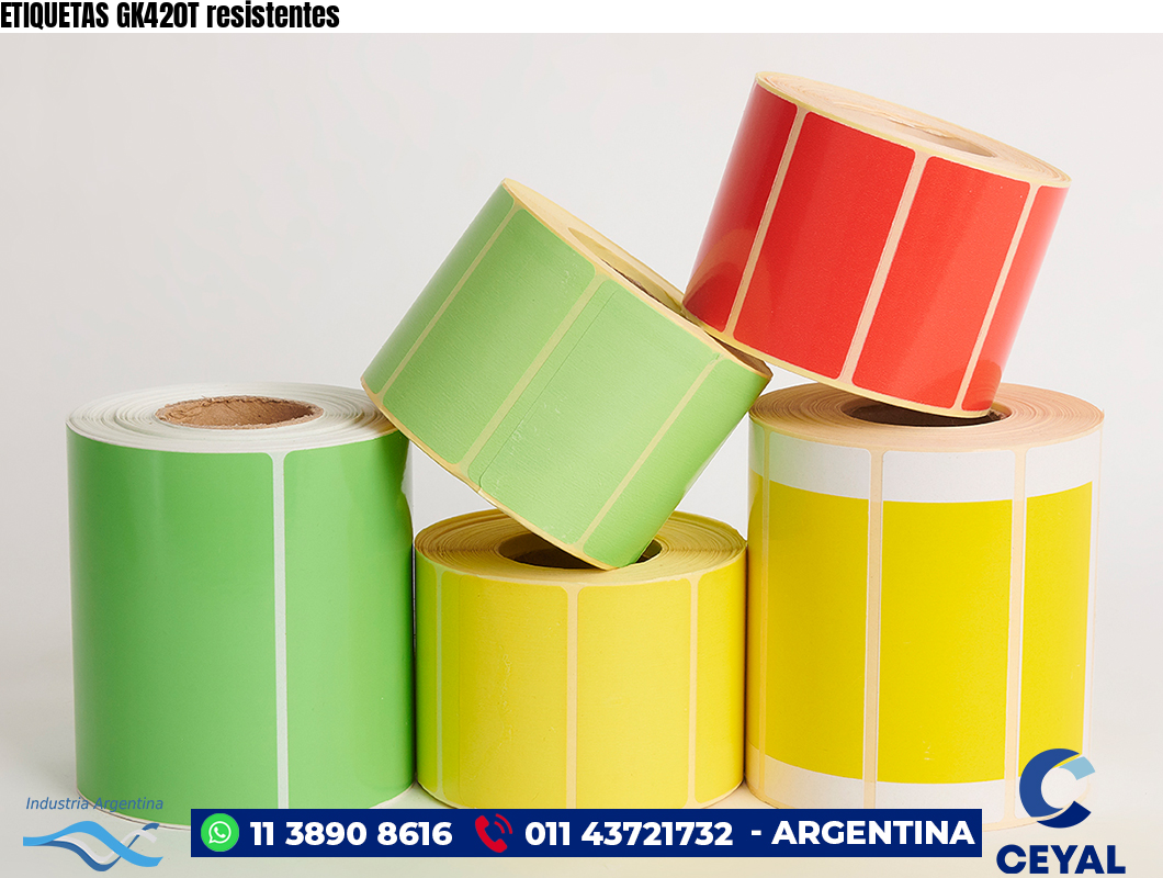 ETIQUETAS GK420T resistentes