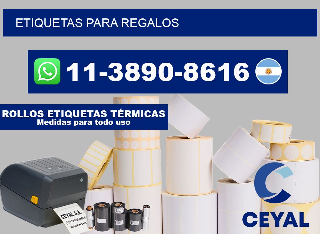 ETIQUETAS para regalos