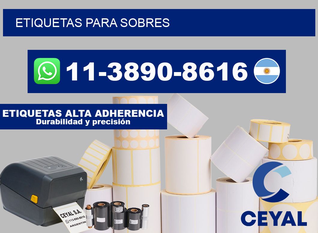 ETIQUETAS para sobres