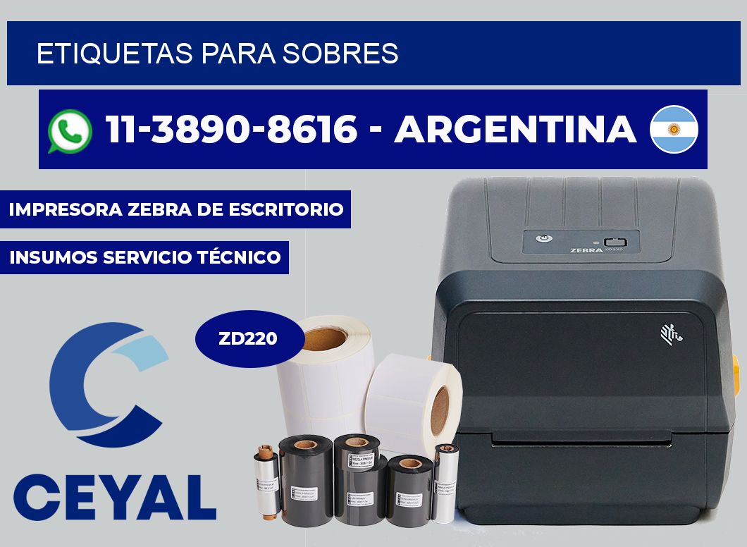 ETIQUETAS para sobres
