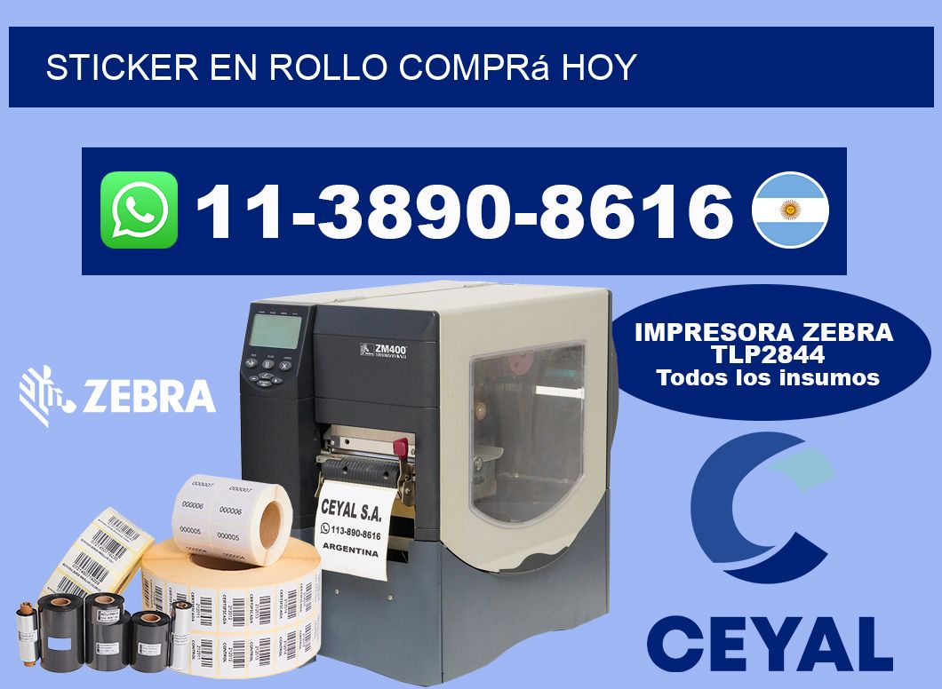 STICKER EN ROLLO Comprá hoy