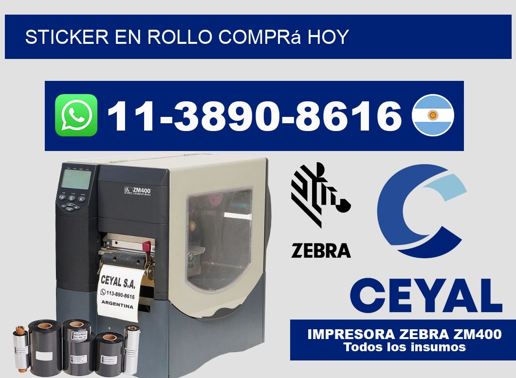 STICKER EN ROLLO Comprá hoy