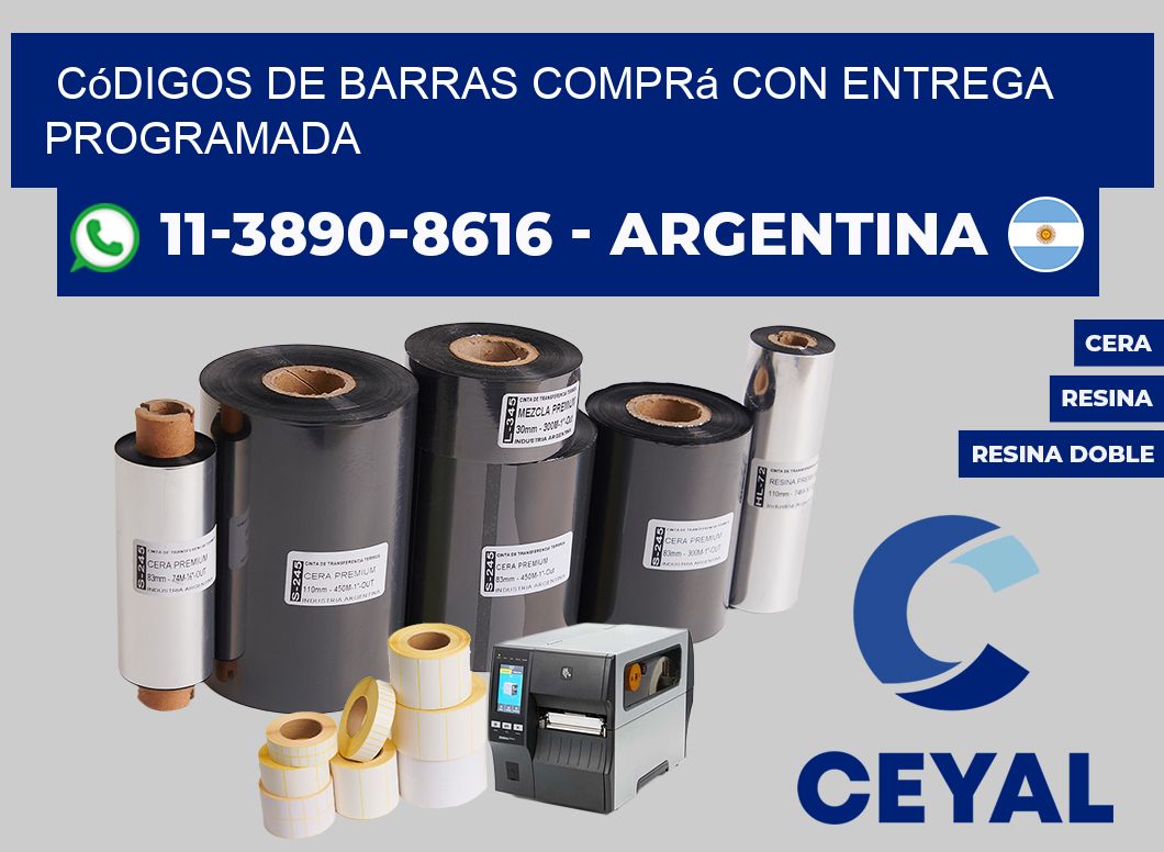 códigos de barras Comprá con entrega programada
