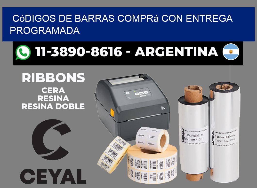 códigos de barras Comprá con entrega programada