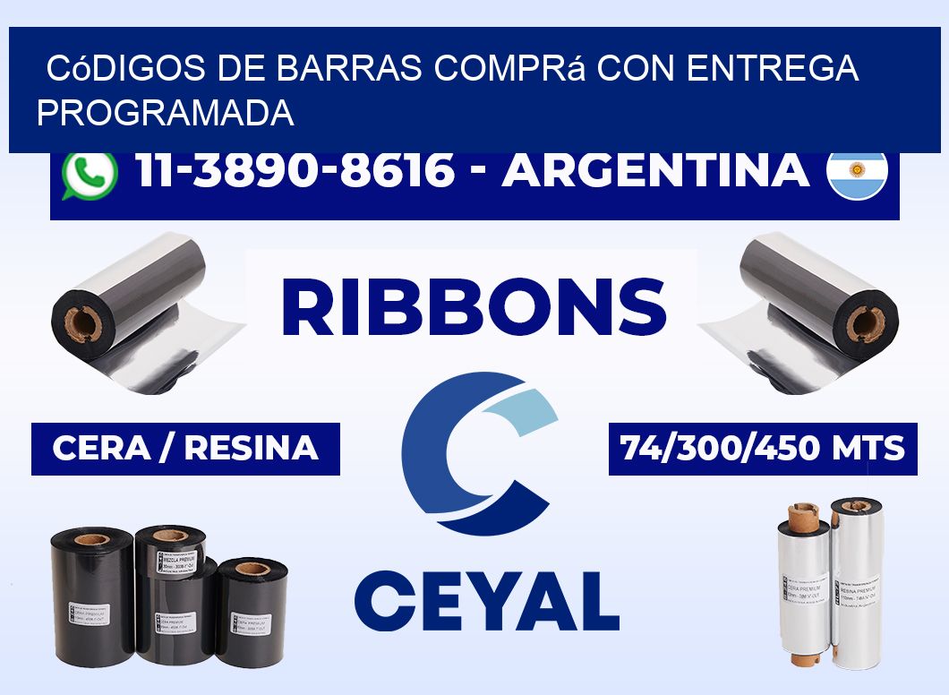 códigos de barras Comprá con entrega programada