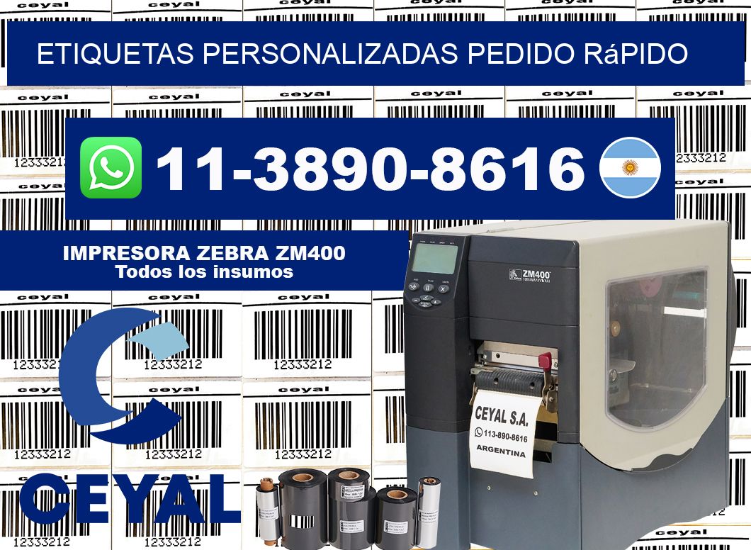 etiquetas personalizadas Pedido rápido