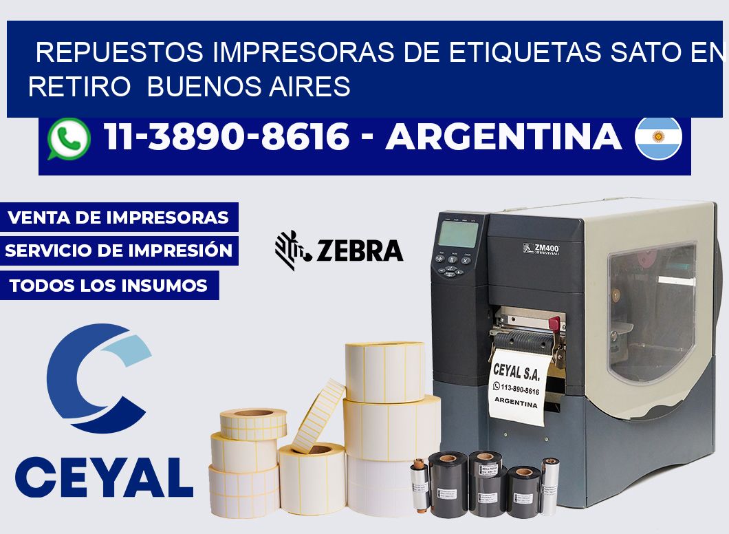 repuestos Impresoras de Etiquetas Sato en Retiro  Buenos Aires