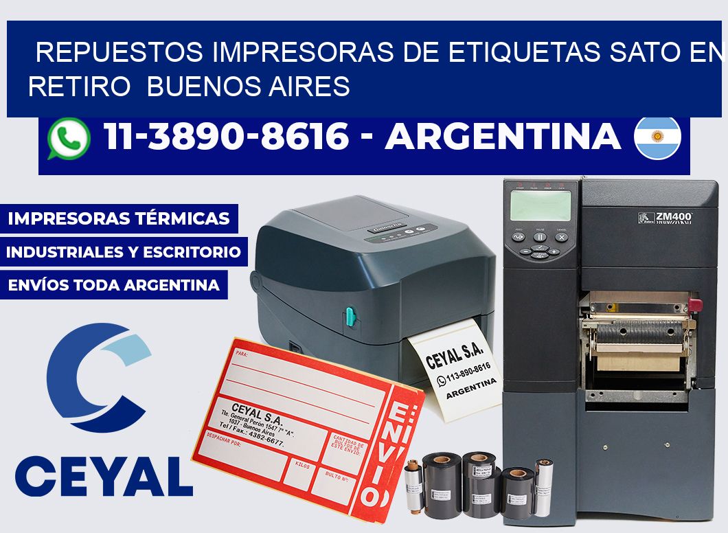 repuestos Impresoras de Etiquetas Sato en Retiro  Buenos Aires