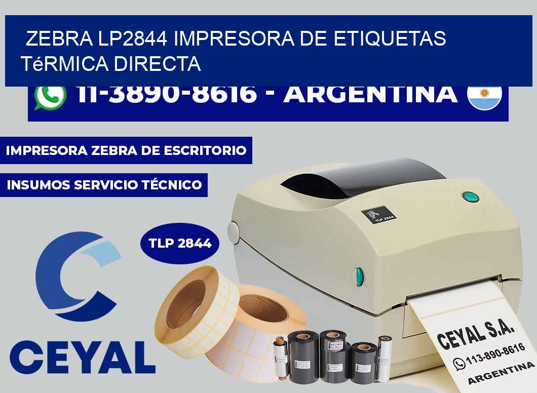 zebra LP2844 impresora de etiquetas térmica directa