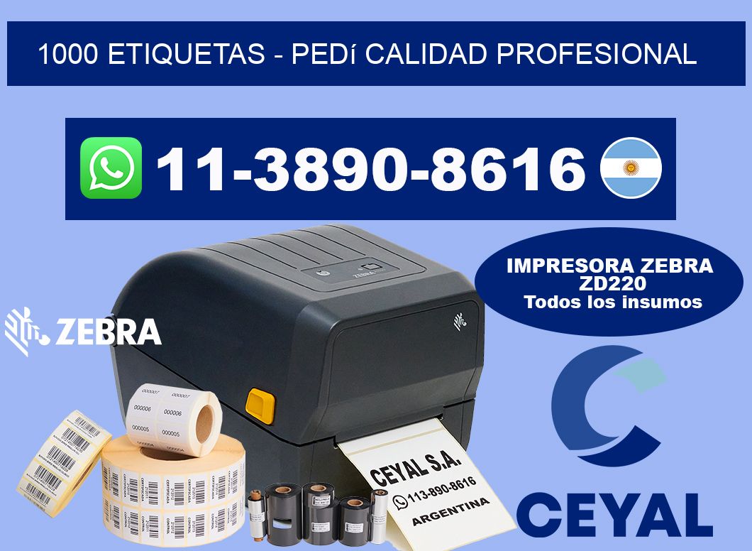 1000 ETIQUETAS - Pedí calidad profesional