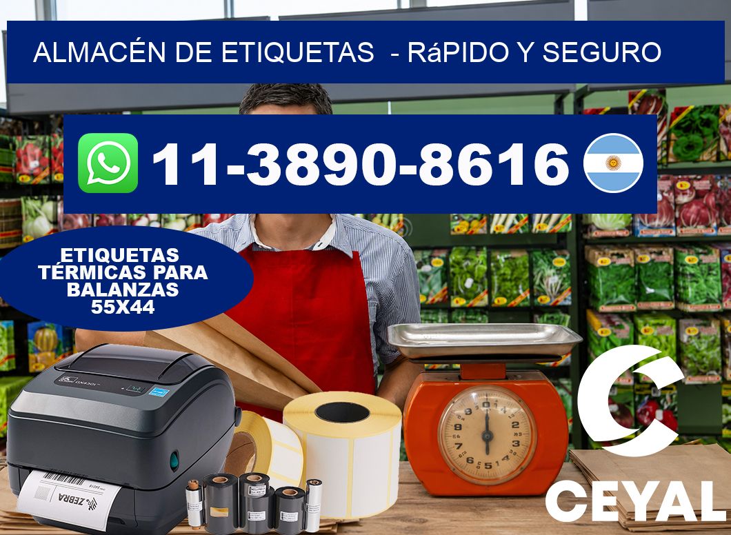 ALMACÉN DE ETIQUETAS  – rápido y seguro