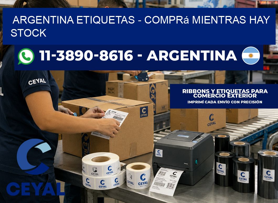 ARGENTINA ETIQUETAS - Comprá mientras hay stock