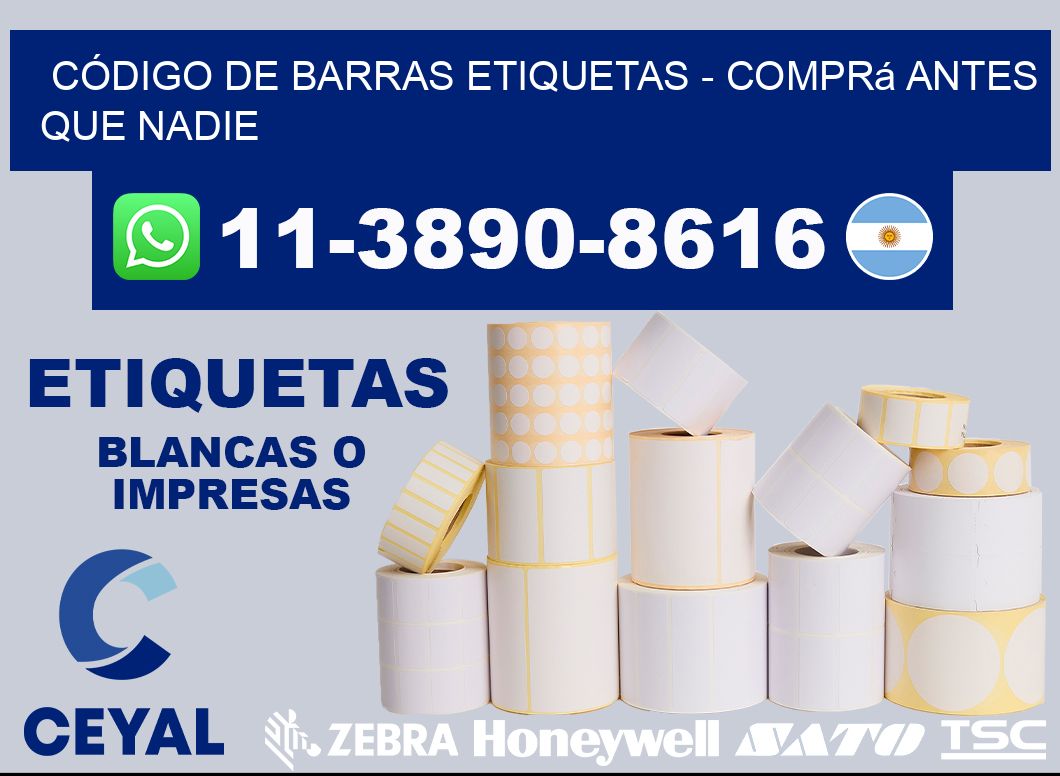 CÓDIGO DE BARRAS ETIQUETAS - Comprá antes que nadie