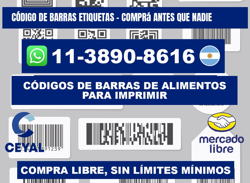 CÓDIGO DE BARRAS ETIQUETAS - Comprá antes que nadie