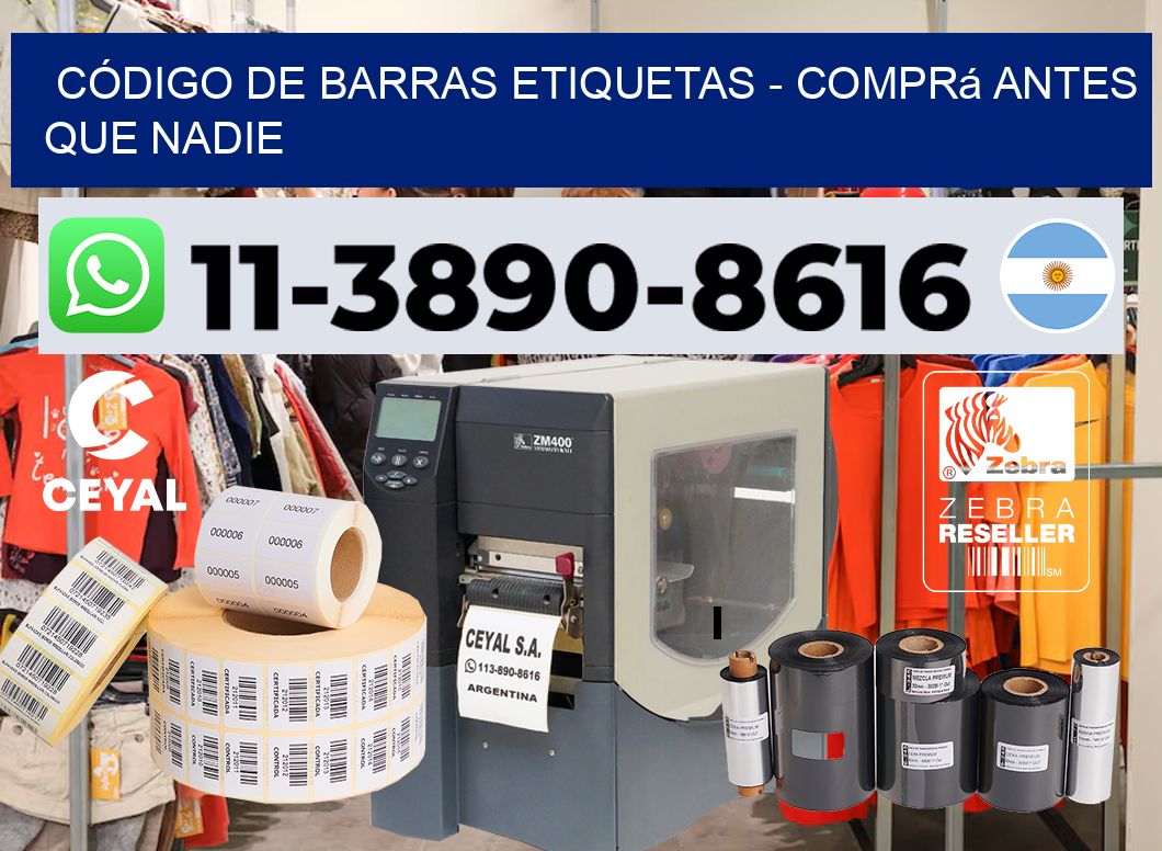 CÓDIGO DE BARRAS ETIQUETAS - Comprá antes que nadie
