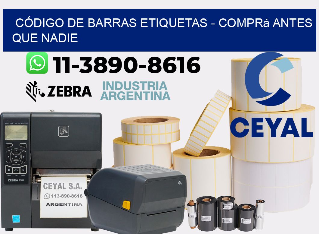 CÓDIGO DE BARRAS ETIQUETAS - Comprá antes que nadie