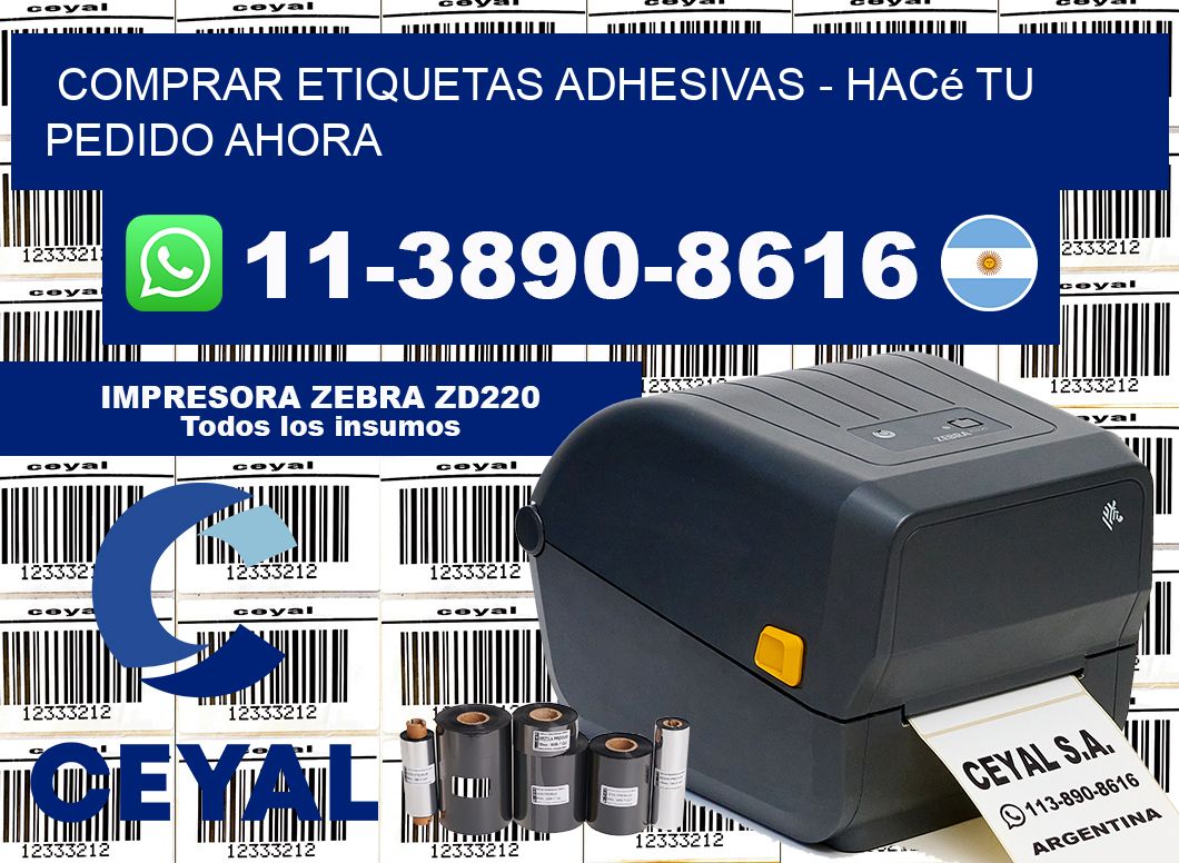 COMPRAR ETIQUETAS ADHESIVAS - Hacé tu pedido ahora