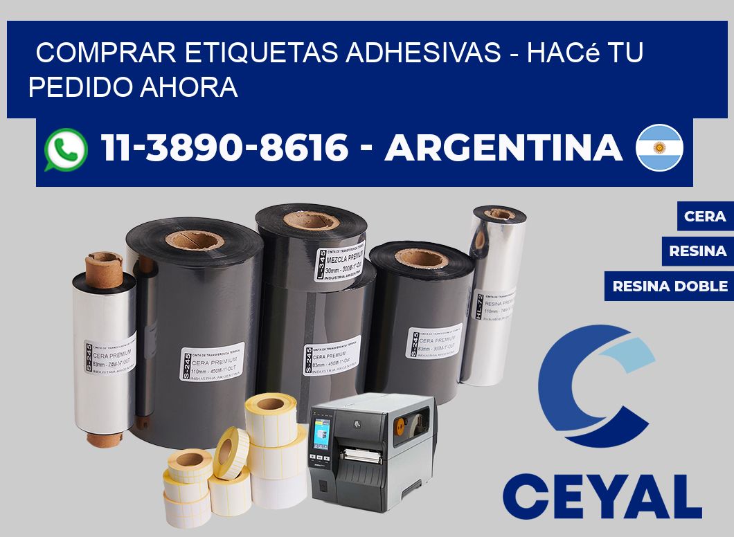 COMPRAR ETIQUETAS ADHESIVAS - Hacé tu pedido ahora