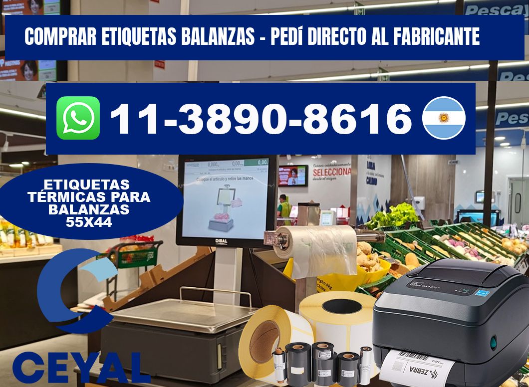 COMPRAR ETIQUETAS BALANZAS - Pedí directo al fabricante