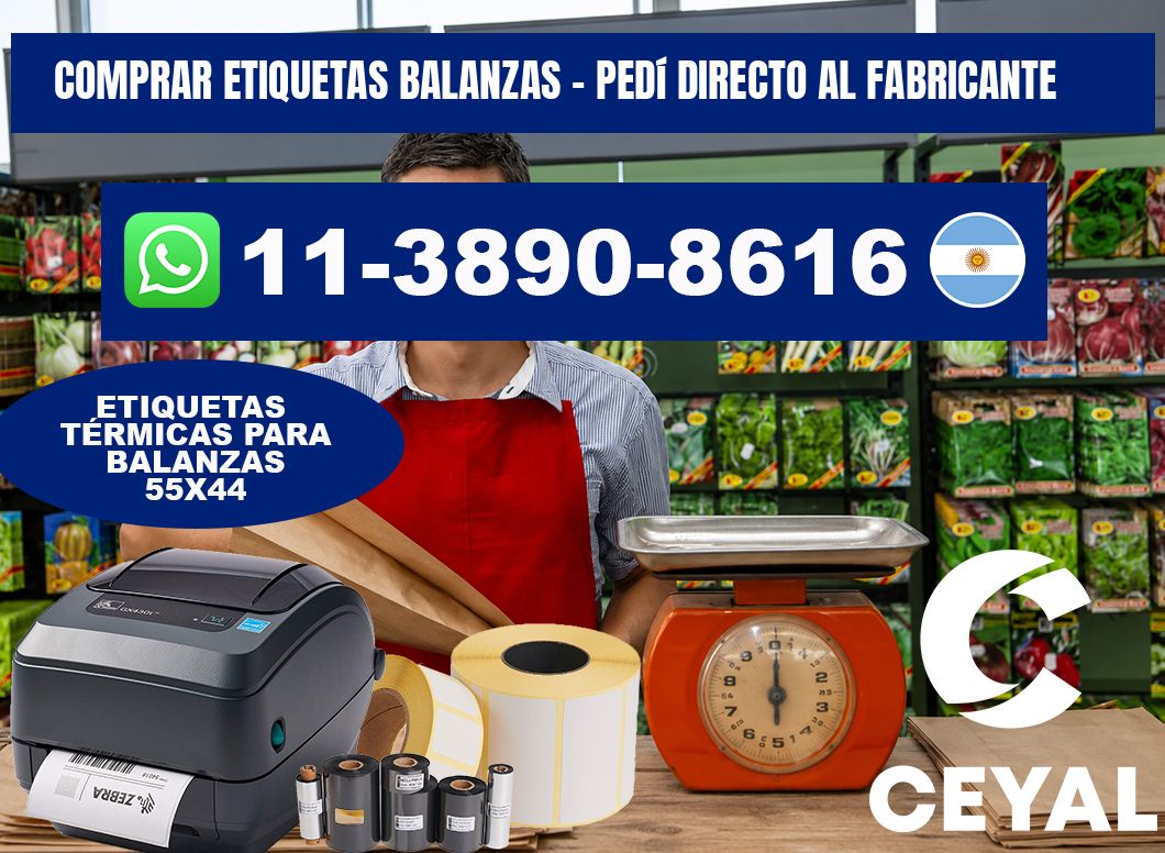 COMPRAR ETIQUETAS BALANZAS - Pedí directo al fabricante